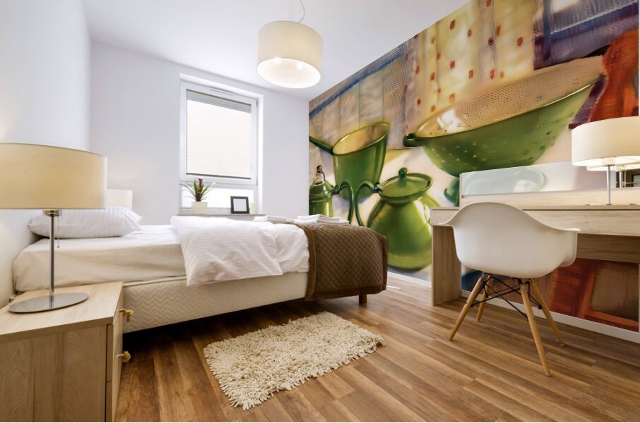 1920s kitchen art Mural print