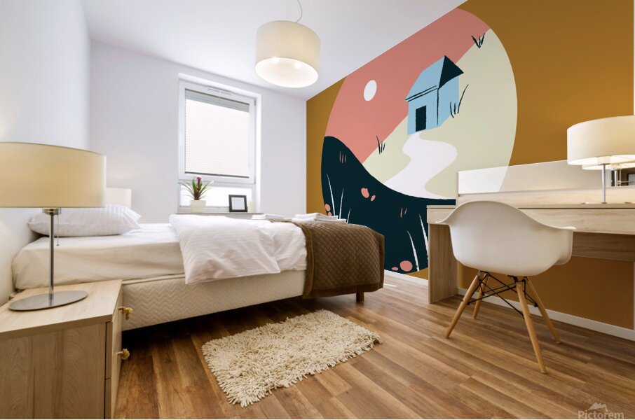 ellipse design background poster Mural print