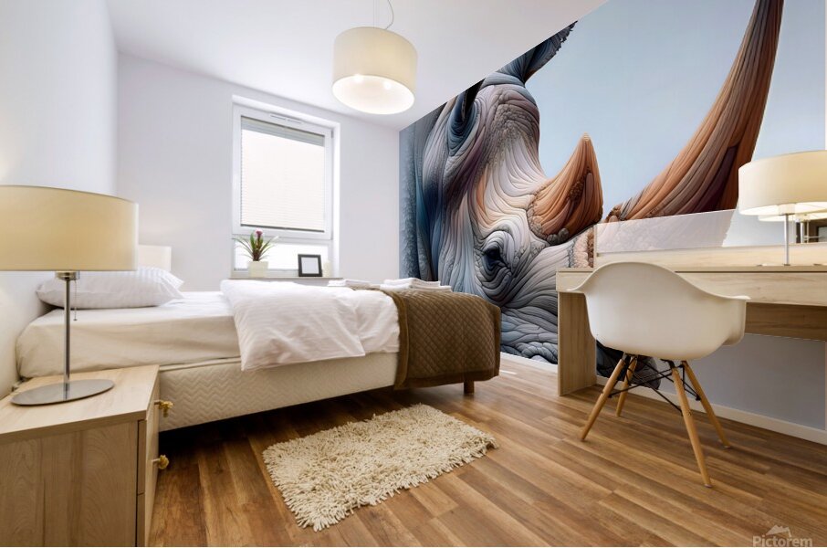Rhino Mural print