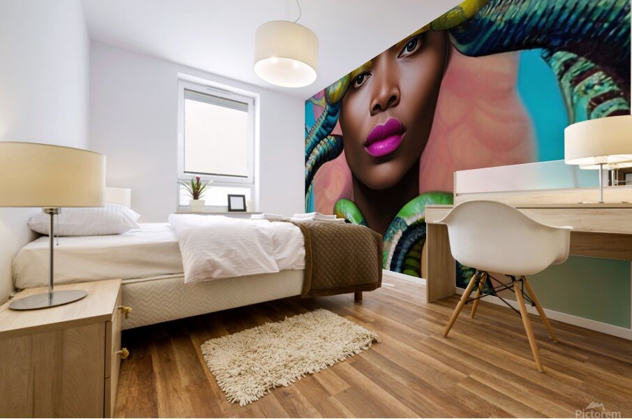 Medusa Fear of The Black Woman Mural print