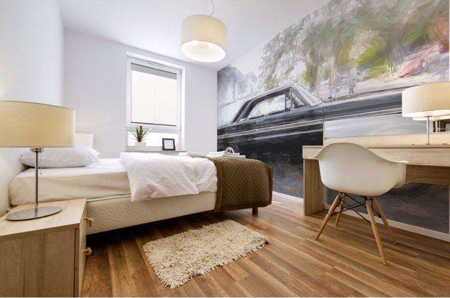 1965 Black Ford Falcon Sprint X2 2 Mural print