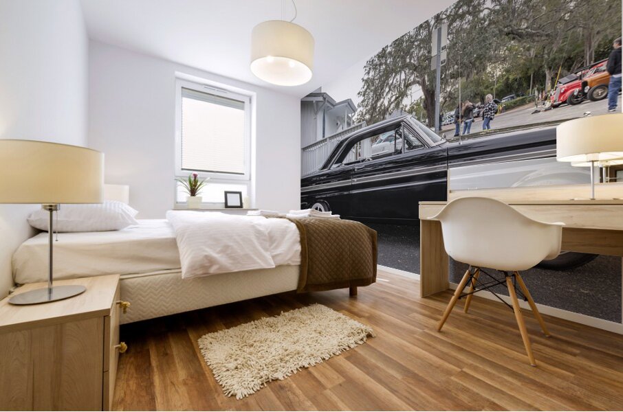 1965 Black Ford Falcon Sprint X2 5 Mural print