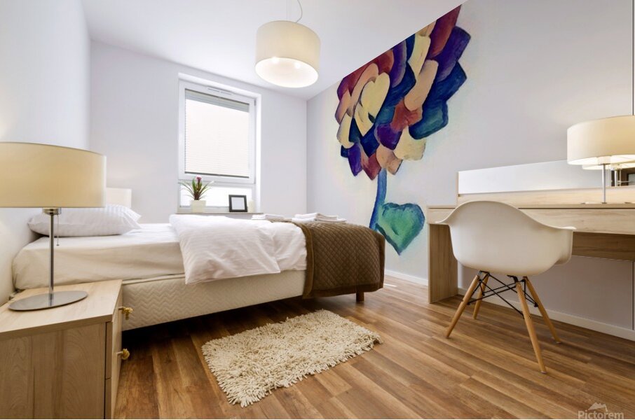 Love Flower Mural print