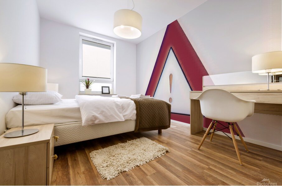 Altered Caution Mural print