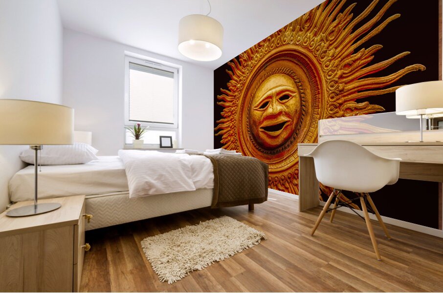 Aztec Sun Mural print