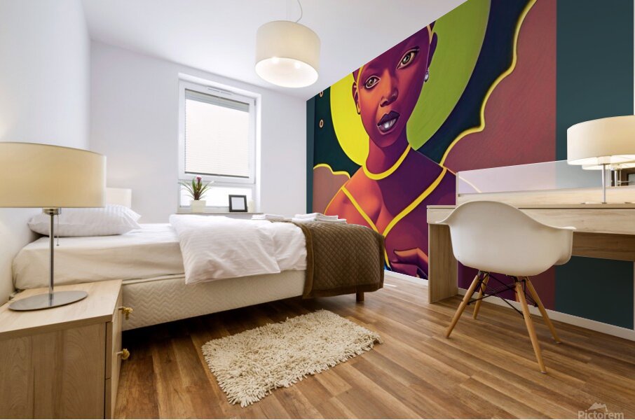 THE BLACK WOMB MAN EARTH AURUA 4 Mural print