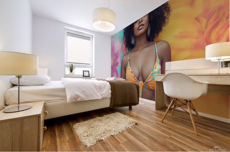 yakynuka colorful  full body photo with face tors 1707786583.6713 Mural print