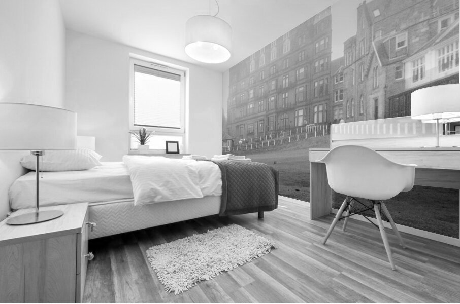 foggy 18th hole st andrews  square 4646 Kilrymont Mural print