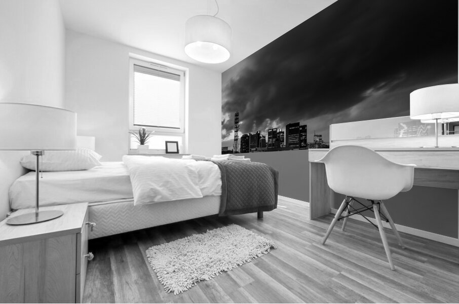 cape town south africa skyline at night  horizont Mural print