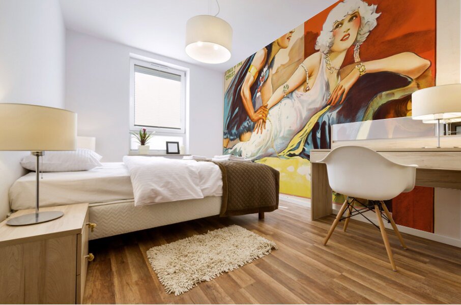 1926 ben hur movie poster Mural print