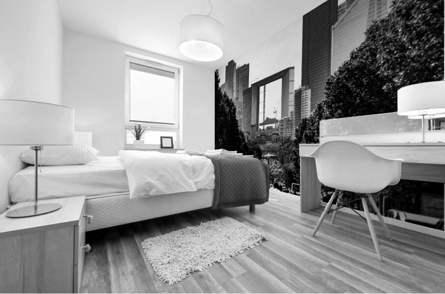 le defense from champs elysees  square 3452 Defen Mural print