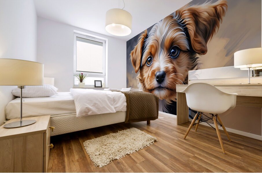 Yorkshire puppy 3 Mural print