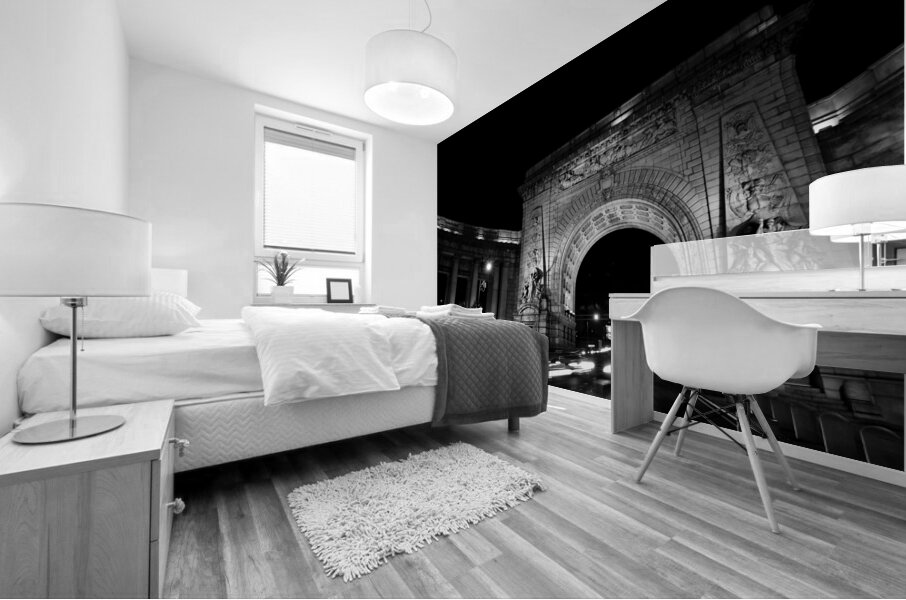 manhattan bridge arch grand entrance  horizontal Mural print