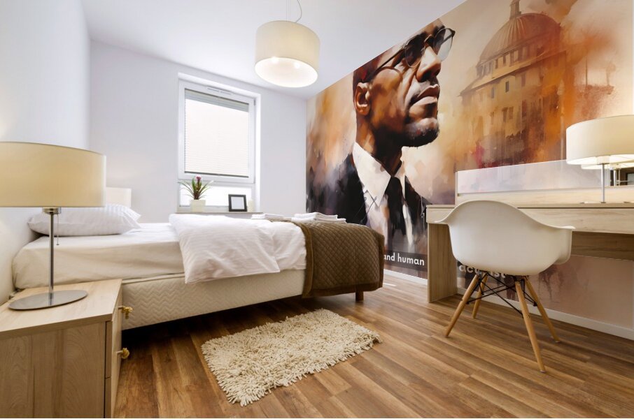 Malcolm X Mural print