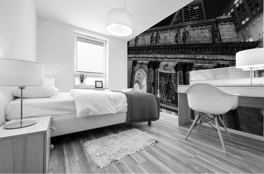 new york public library  square 366 Library 13k.j Mural print