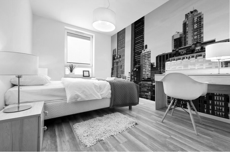 new yorker empire state building  panoramic 1472 Mural print