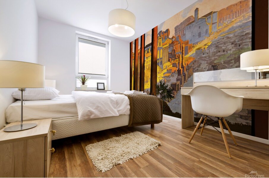 rome vintage travel poster poster Mural print