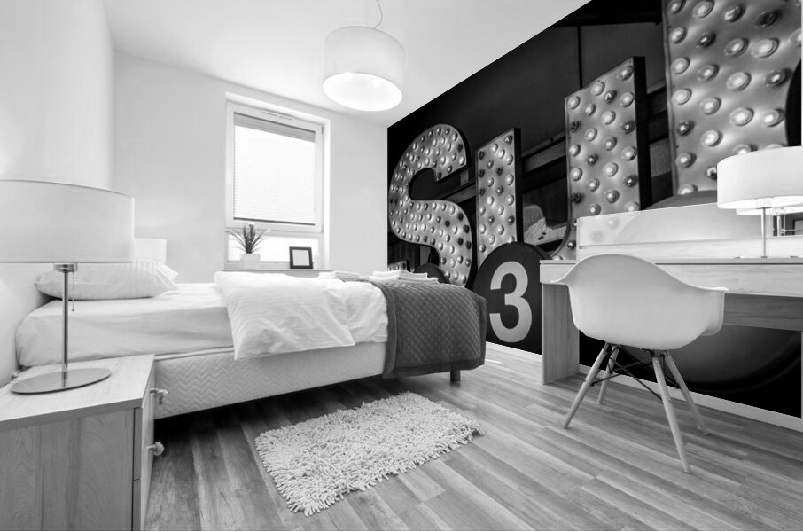 subway sign times square  panoramic 1502 Sub 13k. Mural print