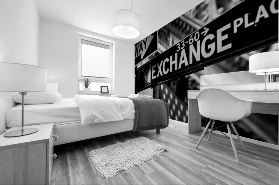 wall street broad exchange place  vertical 1441 E Mural print