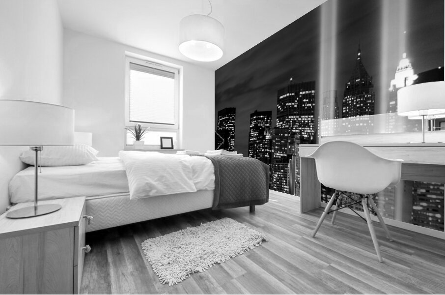 tribute in lights ground zero  vertical 1517 Vall Mural print