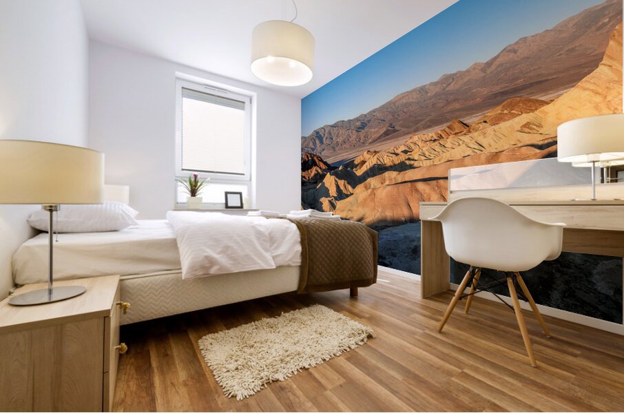 A Golden Spectacle: Zabriskie Point Sunrise Mural print