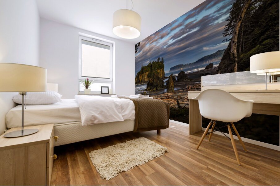 Mystical Shores: The Enigmatic Beauty of Ruby Beach Mural print