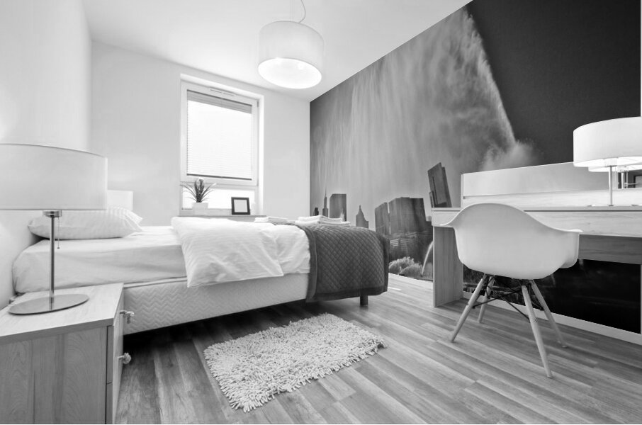 spray from buckingham fountain  square 2032 Spray Mural print