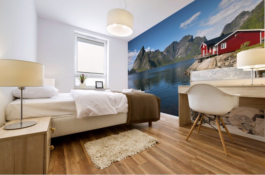 Fishing huts Mural print