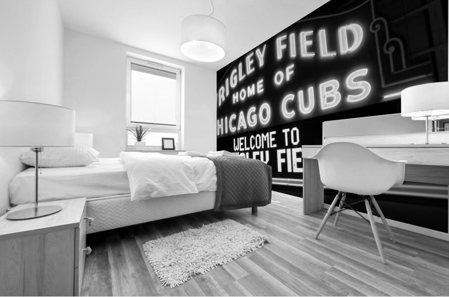wrigley field home of chicago cubs  panoramic 64 Mural print