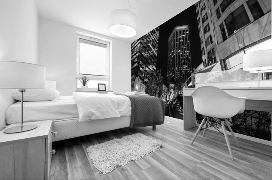 citigroup BoA building 5th street downtown LA  sq Mural print