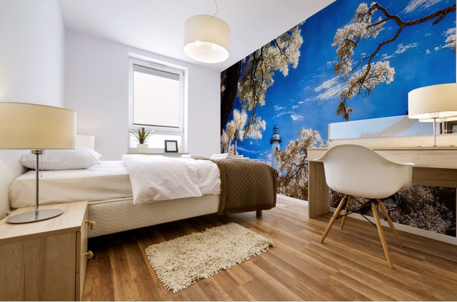 Whispers of Light: Saint Simons Lighthouse Enchantment Mural print