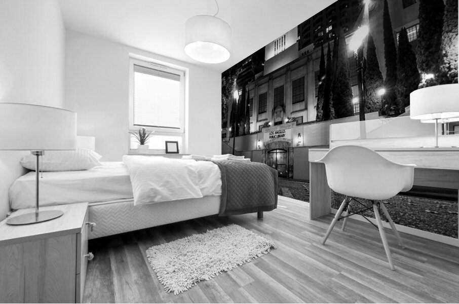 los angeles public library  square 2177 Library 1 Mural print