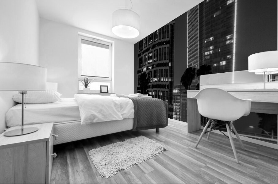 ritz carlton wedbush buildings  vertical 2203 Wed Mural print