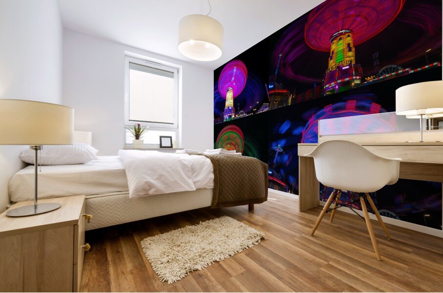 You Spin Me Right Round Mural print