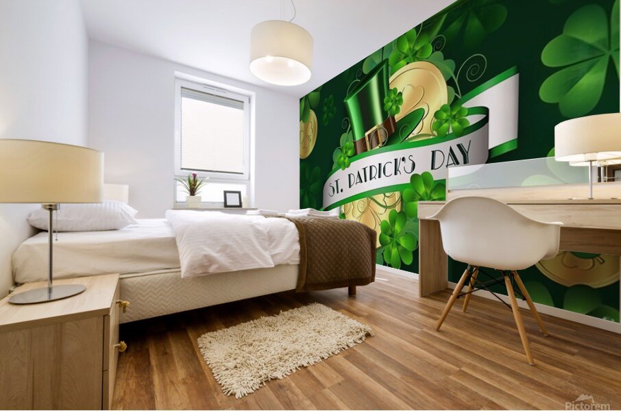 St. Patricks Day  Mural print