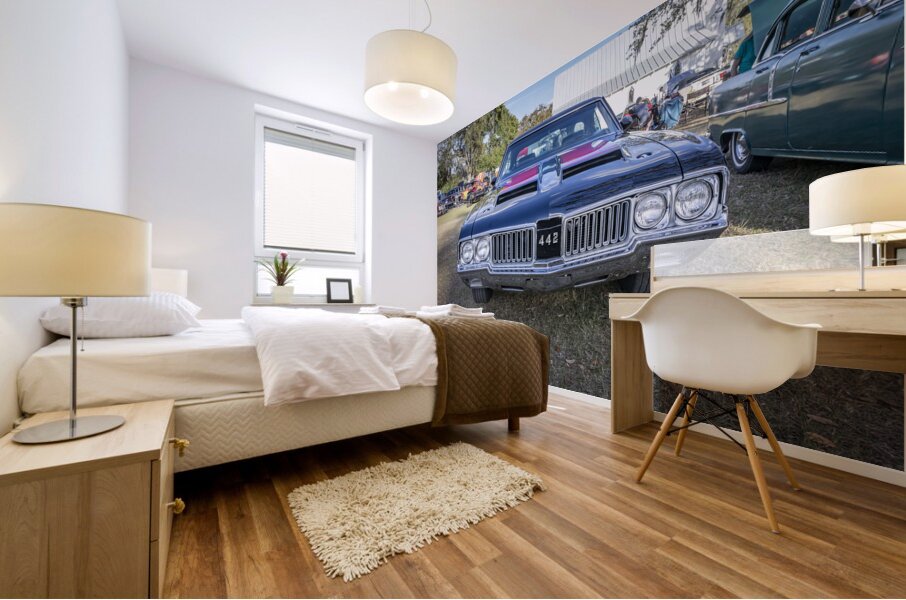 1970 Black Oldsmobile 442 W30 X 20 Mural print