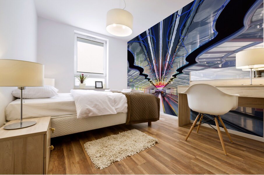 Chicago OHare Airport Terminal Interior 76928 Mural print