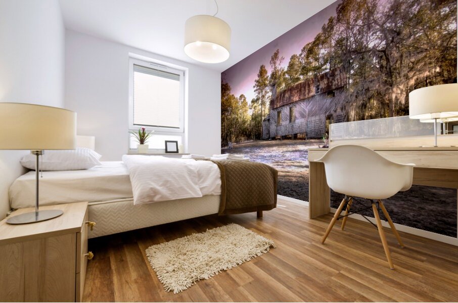 Story of an Old Francis Marion National Forest Church Mural print