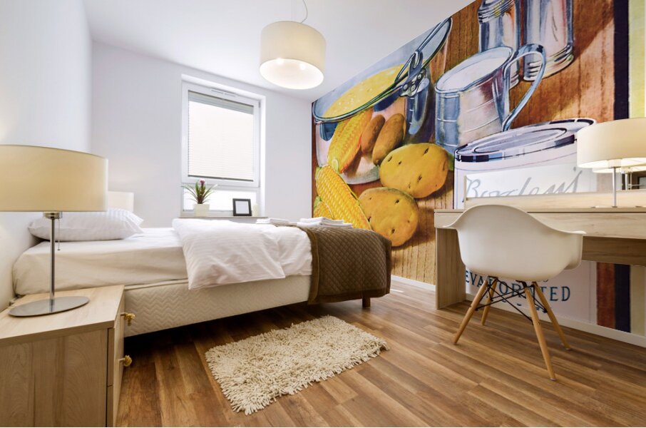kitchen decor ideas bordens evaporated milk ad.jp Mural print