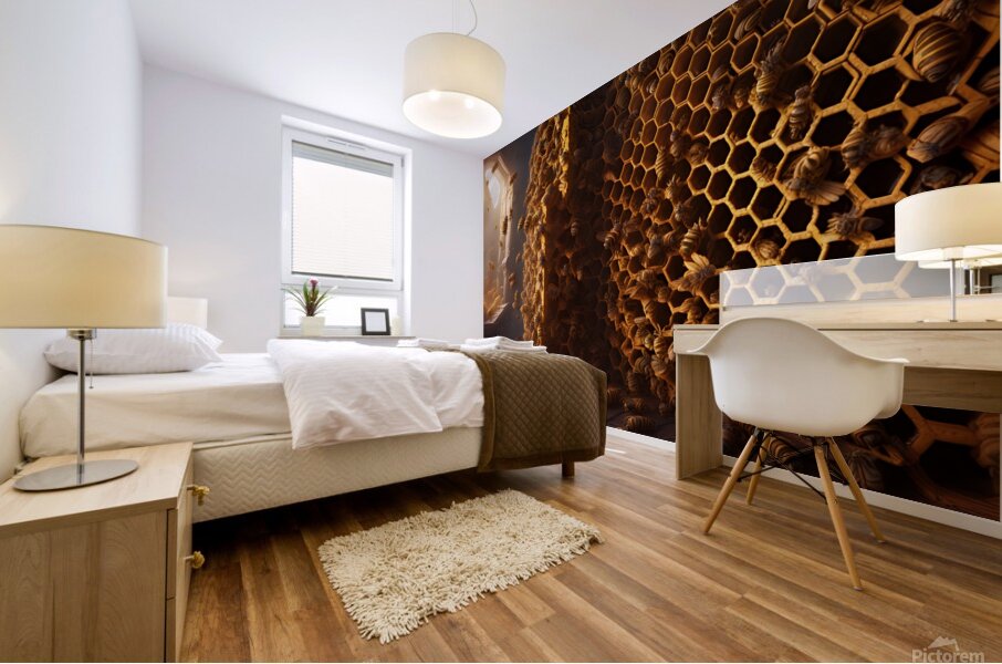 bees honey hymenoptera nature wings insect entomo Mural print