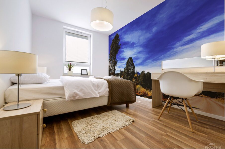 Umber Mountain Mural print