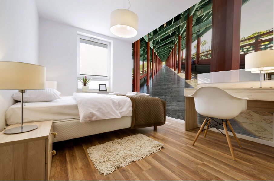 On the Bridge Mural print