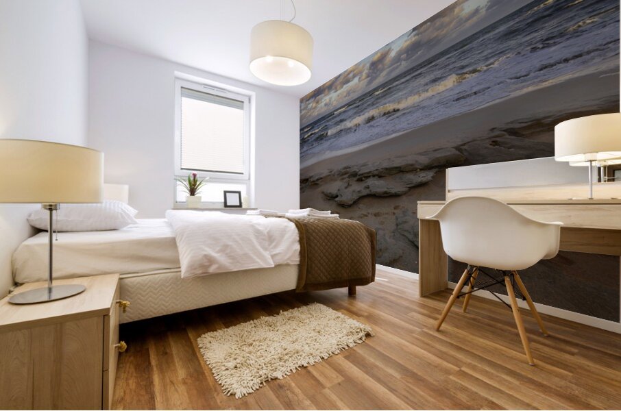 Palm Coast Footprints in the Sand Mural print