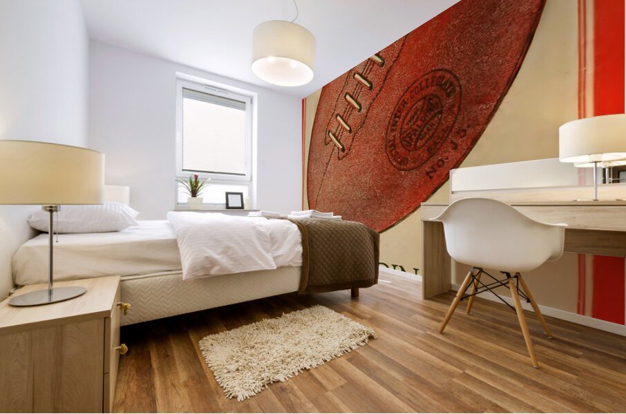 sports ads vintage spalding football ad Mural print