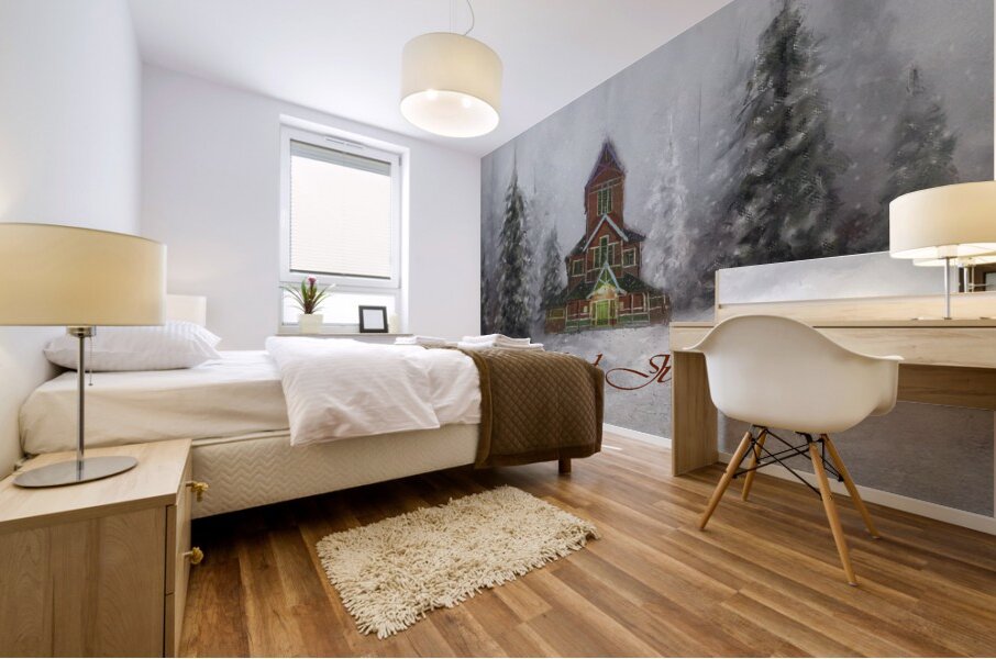 Norwegian Merry Christmas Mural print