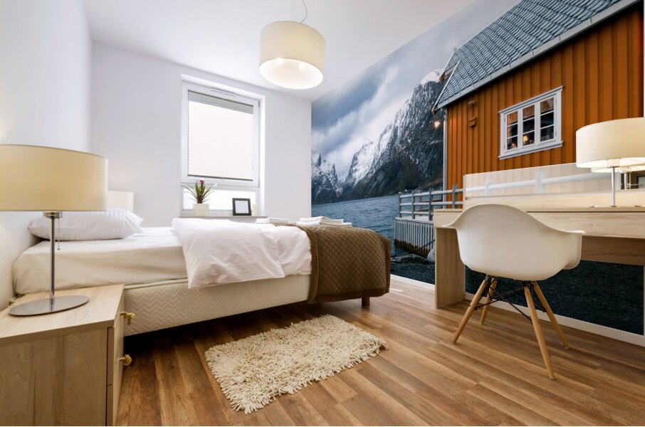 All About the View from the Ochre Rorbu Mural print