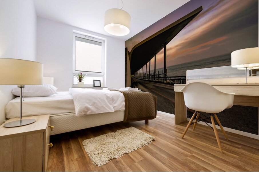 Reine Akkarvikodden Rasteplass Tunnel Mural print