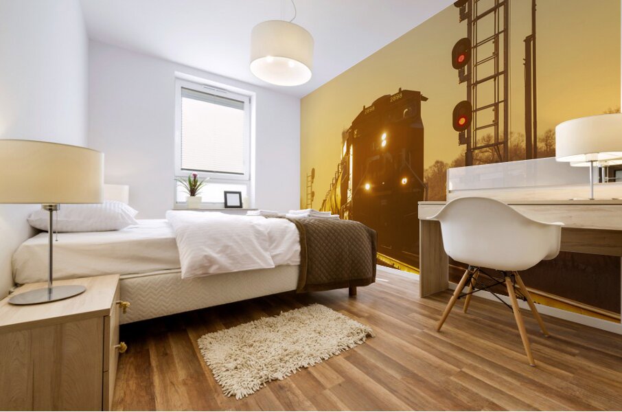 Passing the Rail Signal Mural print