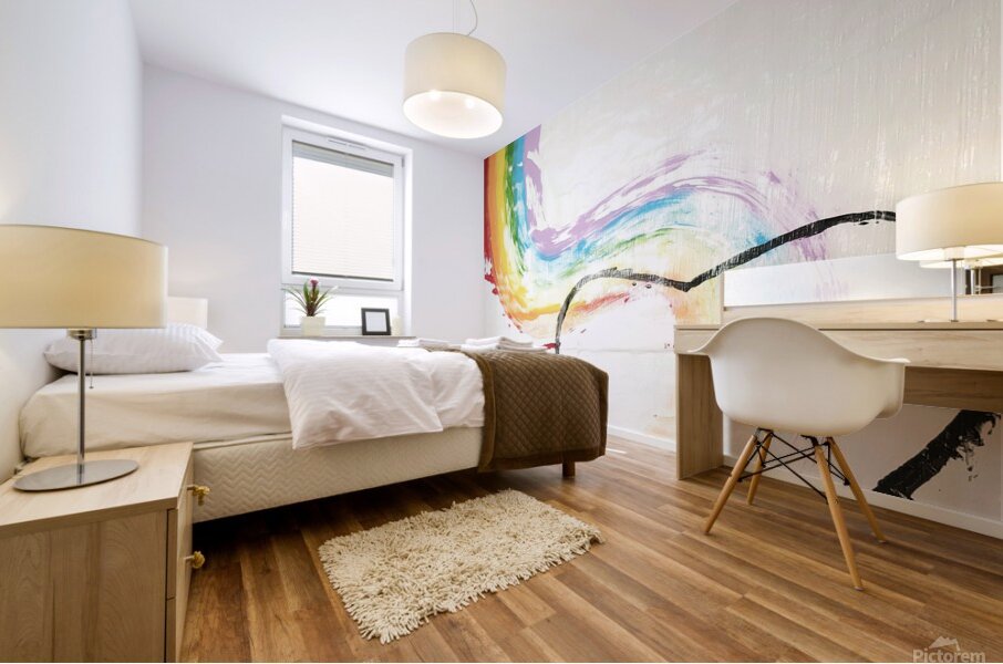 falling heart Mural print