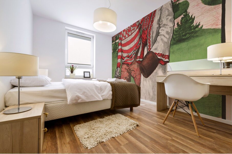 1902 indiana normal football poster Mural print